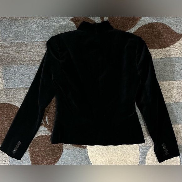 Lauren Ralph Lauren “Fall Classic” Black Velvet blazer button Front Shawl Collar - Picture 7 of 9